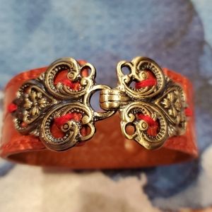 Patricia Nash Avena Cuff Leather Bracelet